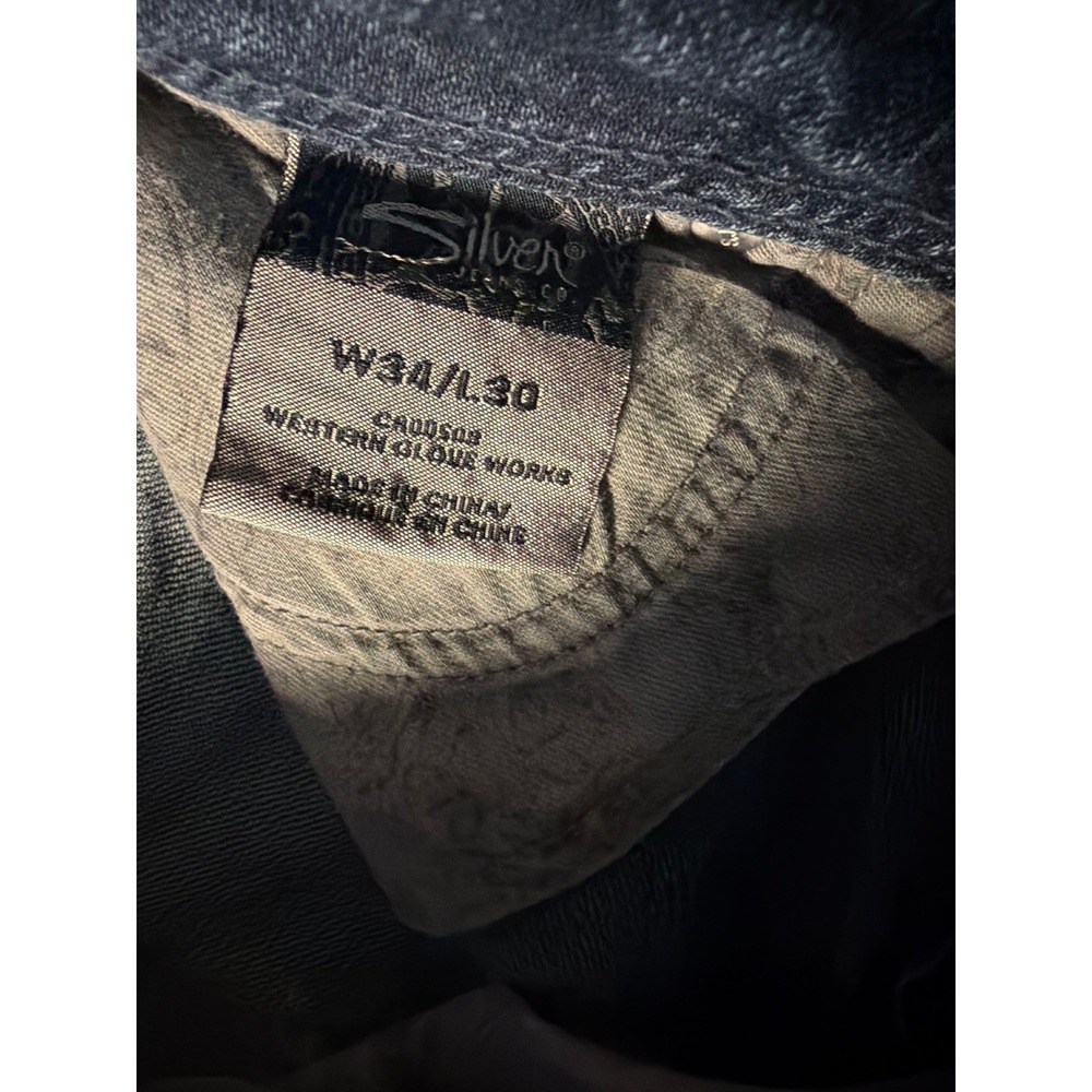 Silver Jeans Co Suki Bootcut Jeans Womens 34 Blue Mid Rise Flap Pocket Denim - Picture 5 of 10